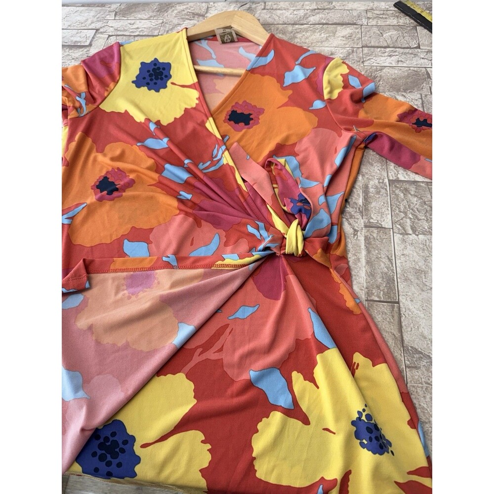 Anne Klein Women's Floral Print Wrap Top Size M - Picture 11 of 13